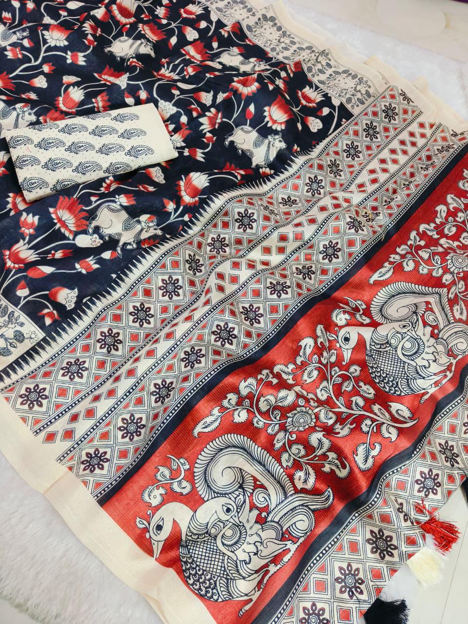 Mayura Padma Mulberry Silk Saree with Peacock Heritage Pallu