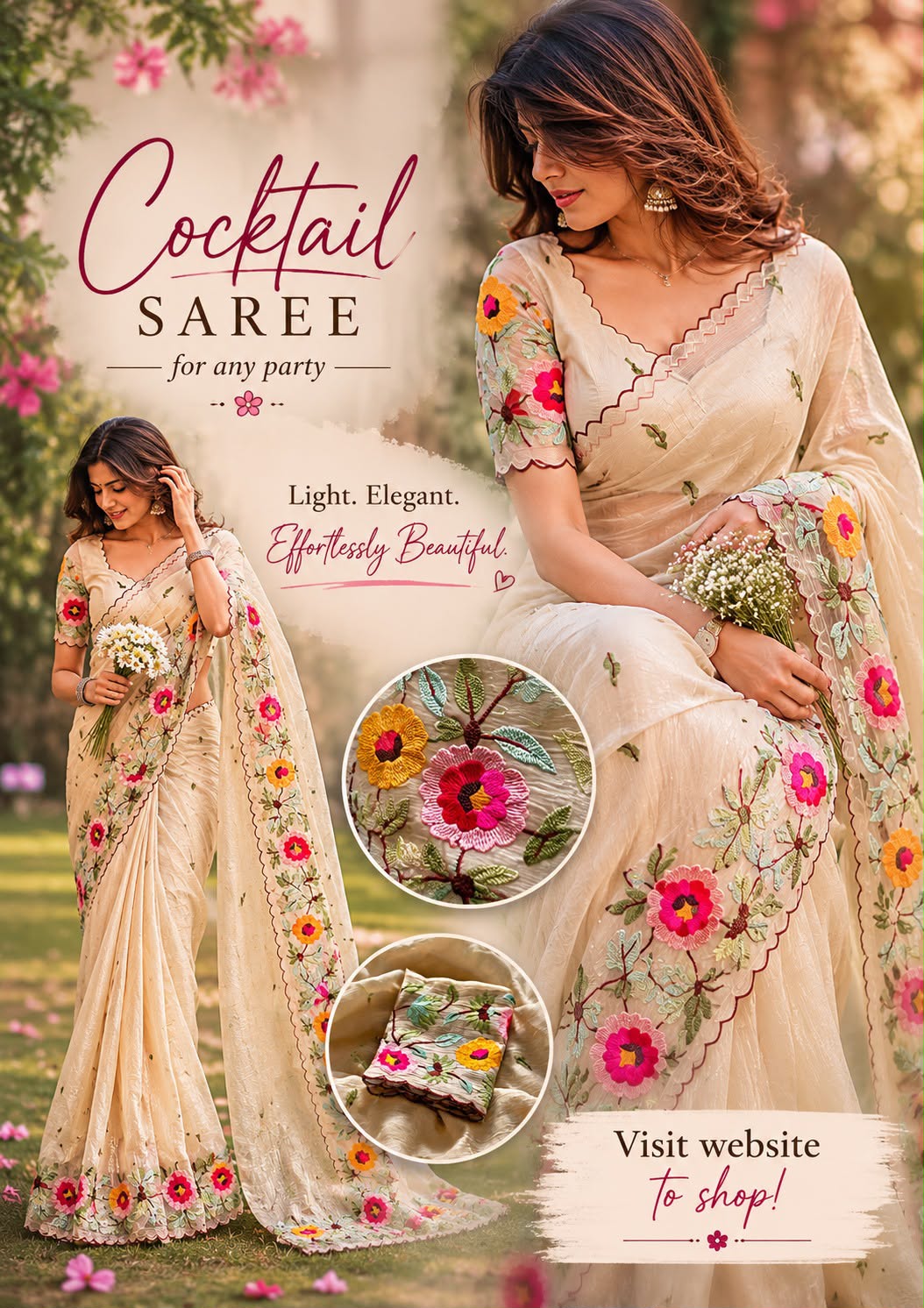 Cocktail Saree