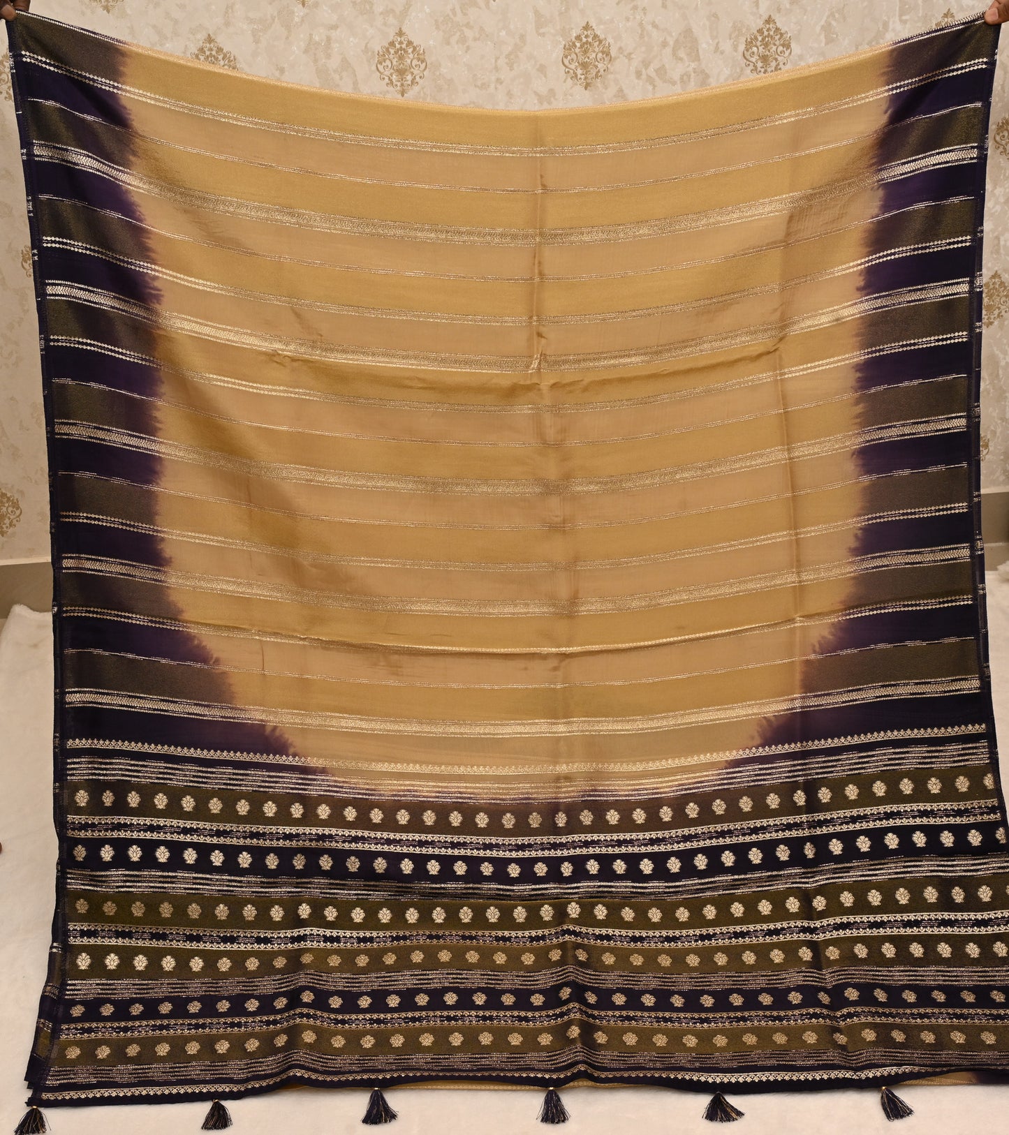 Tarangini Purple Tissue Partywear Saree